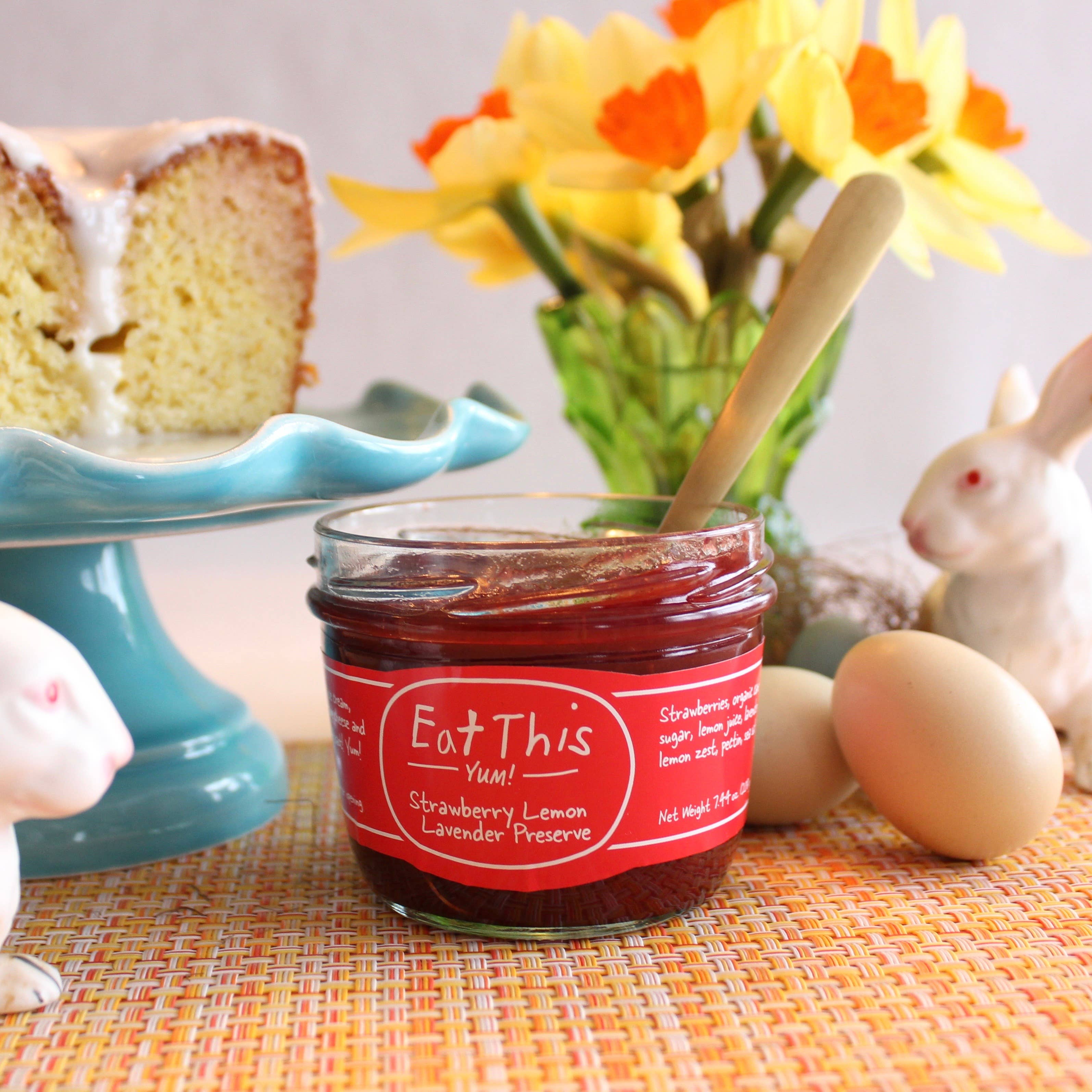 Strawberry Lemon Lavender Jam – Small Batch Spring Preserve