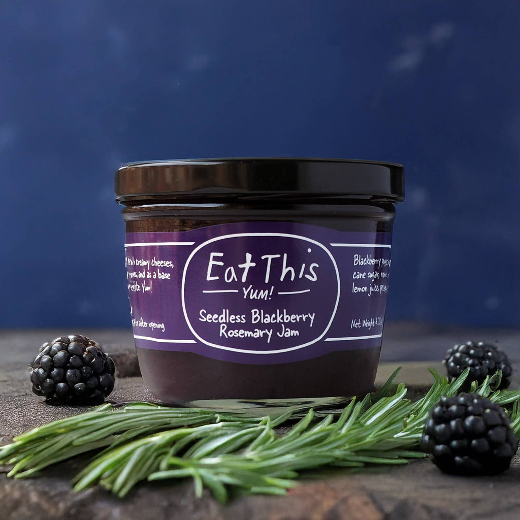 Seedless Blackberry Rosemary Jam