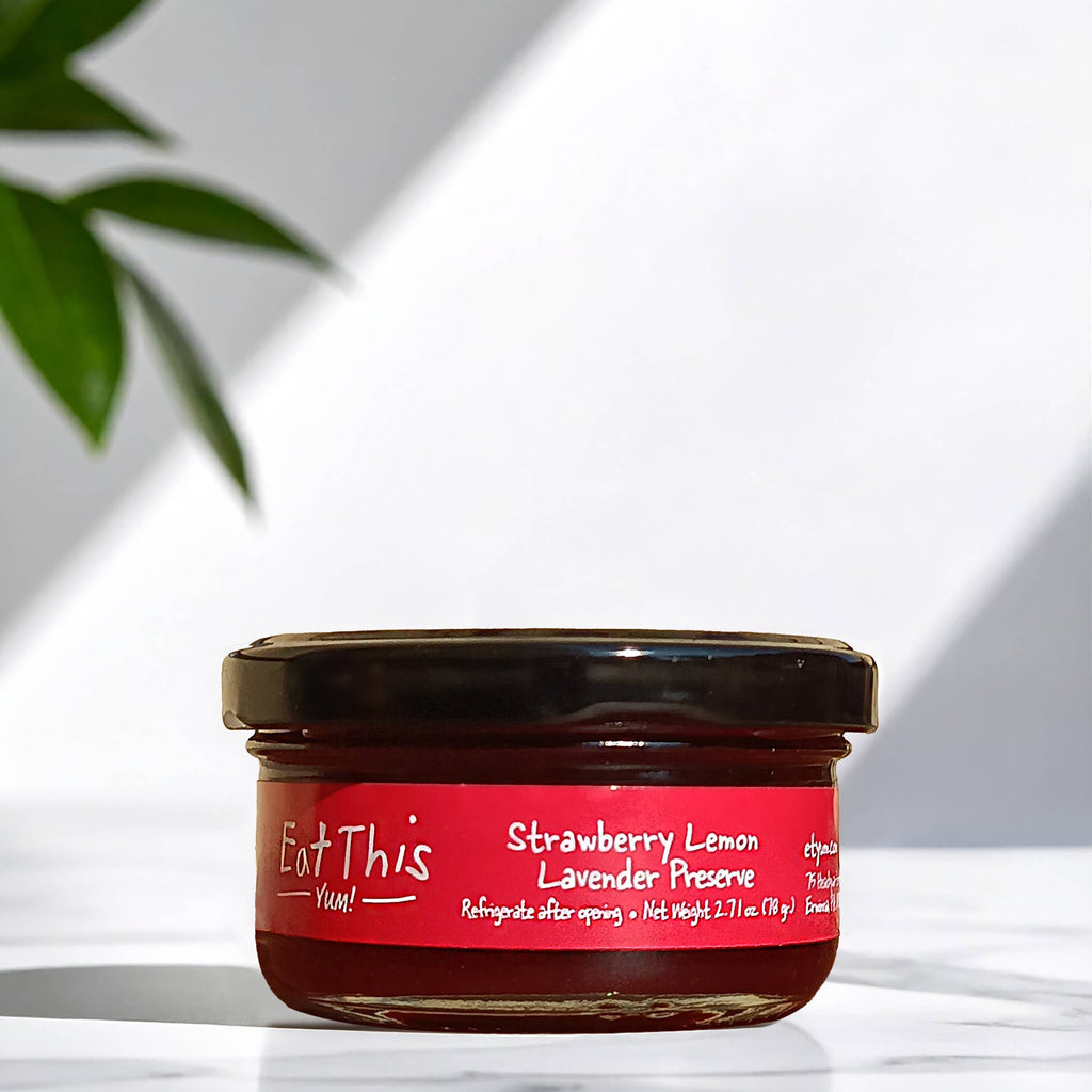 Strawberry Lemon Lavender Jam – Small Batch Spring Preserve