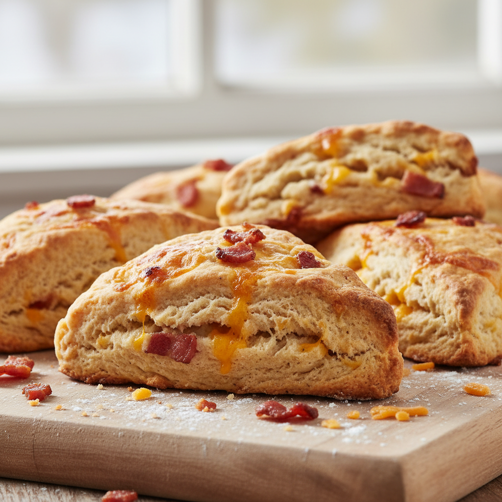 Bacon Cheddar Scones