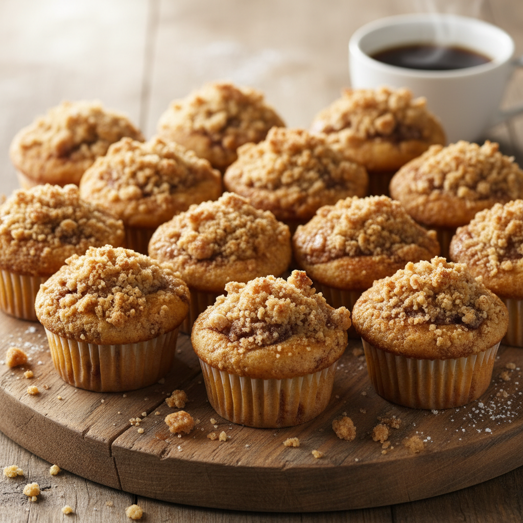 Mini Cinnamon Streusel Muffins