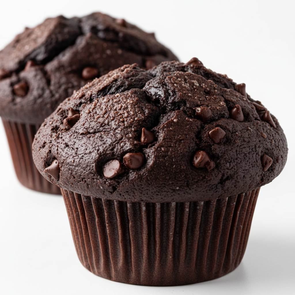 Double Chocolate Jumbo Muffins