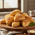Old Bay Cheddar Triangle Scones